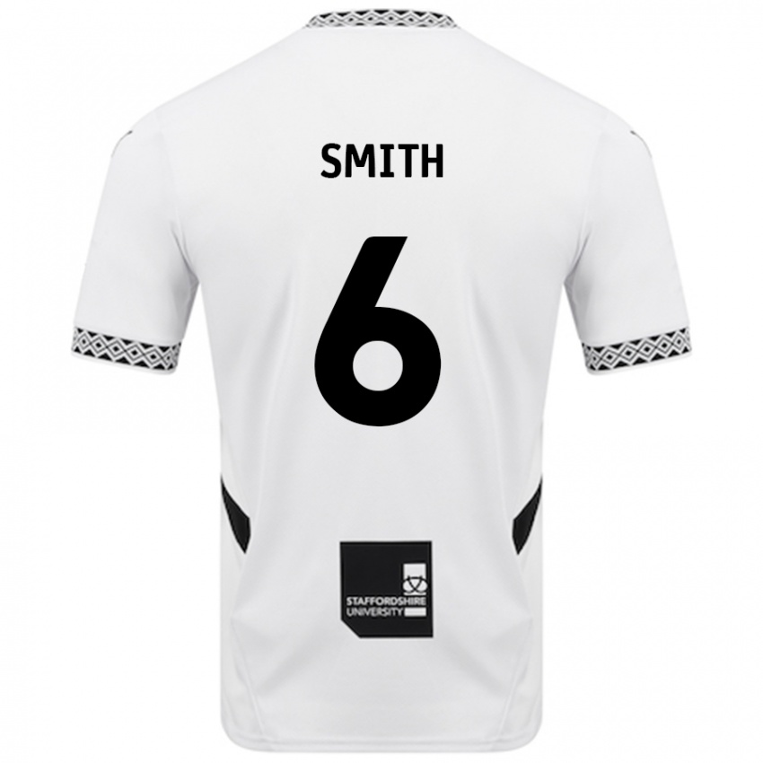 Kinder Nathan Smith #6 Weiß Heimtrikot Trikot 2024/25 T-Shirt Österreich