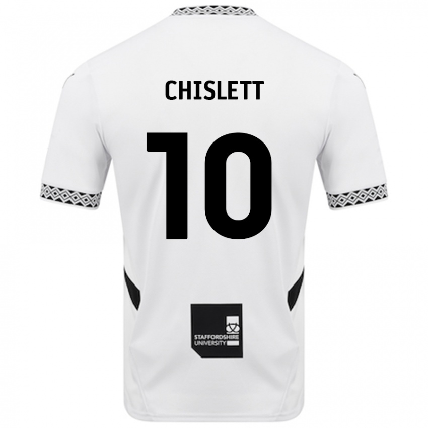 Kinder Ethan Chislett #10 Weiß Heimtrikot Trikot 2024/25 T-Shirt Österreich