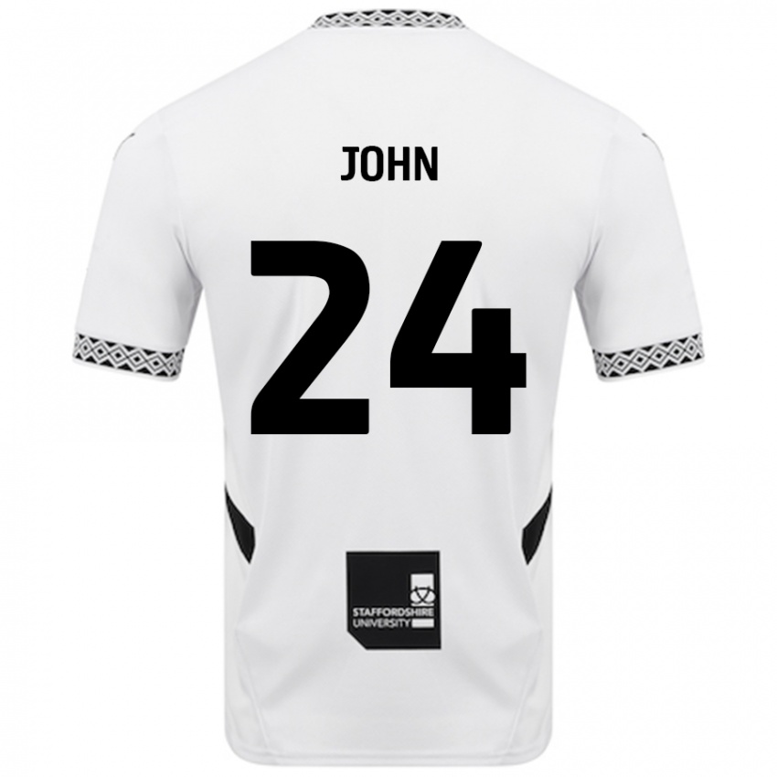 Kinder Kyle John #24 Weiß Heimtrikot Trikot 2024/25 T-Shirt Österreich