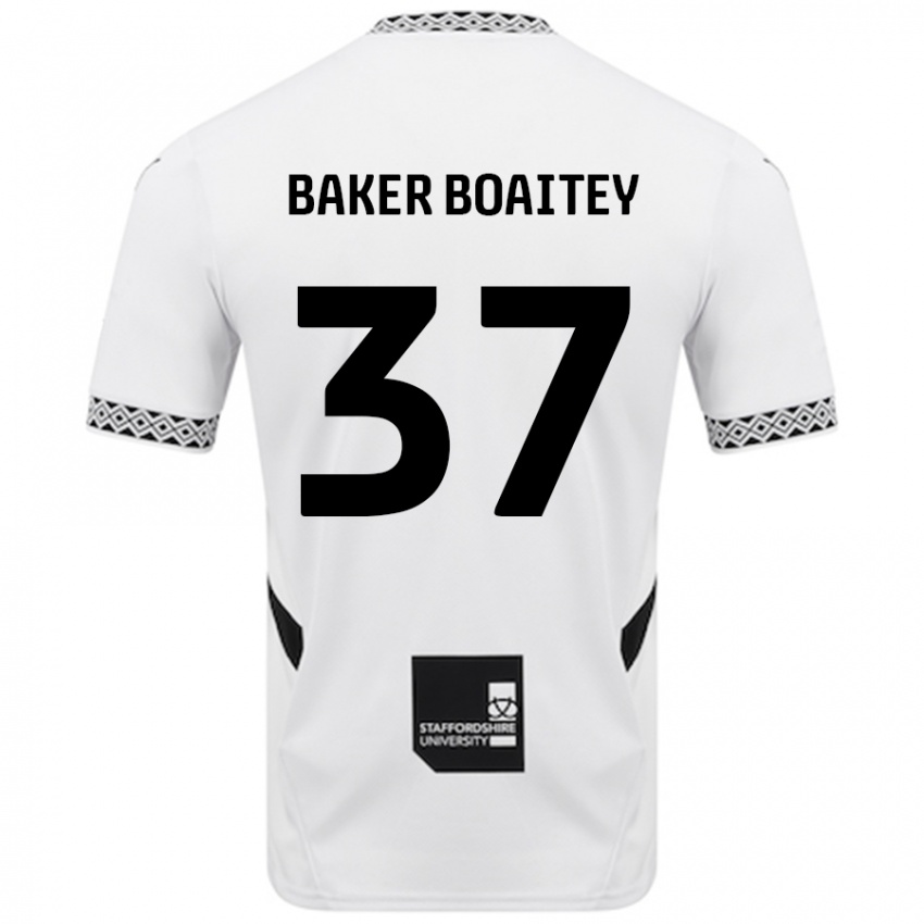 Kinder Benicio Baker-Boaitey #37 Weiß Heimtrikot Trikot 2024/25 T-Shirt Österreich