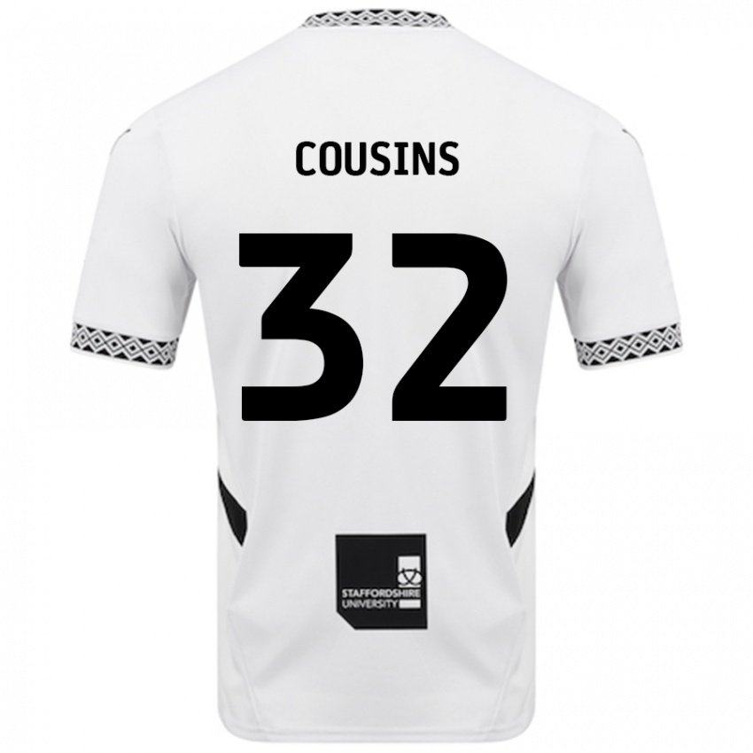 Kinder Logan Cousins #32 Weiß Heimtrikot Trikot 2024/25 T-Shirt Österreich