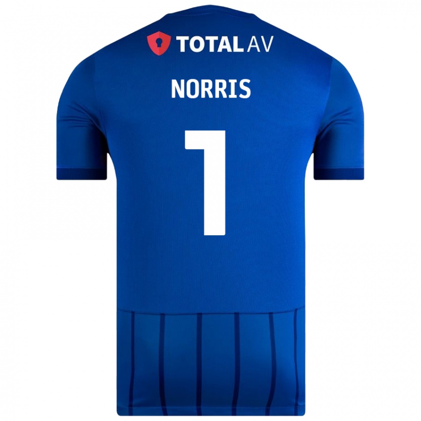 Kinder Will Norris #1 Blau Heimtrikot Trikot 2024/25 T-Shirt Österreich