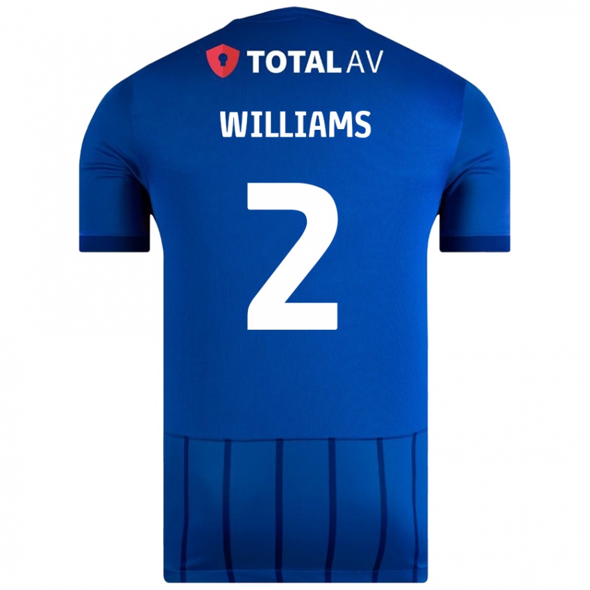 Kinder Jordan Williams #2 Blau Heimtrikot Trikot 2024/25 T-Shirt Österreich