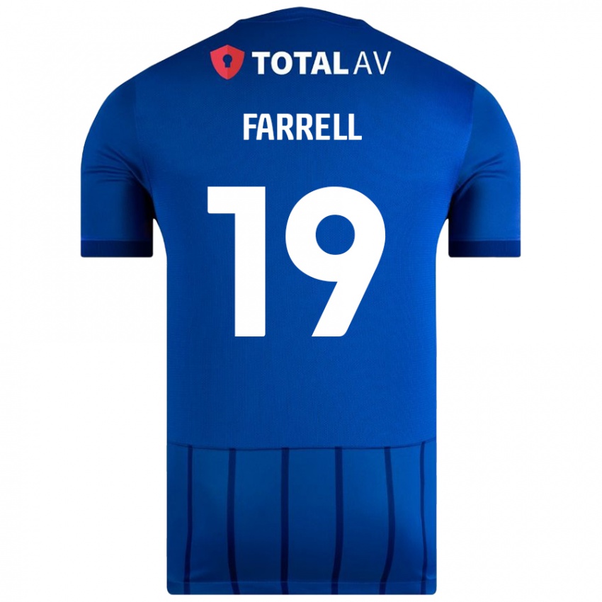 Kinder Jacob Farrell #19 Blau Heimtrikot Trikot 2024/25 T-Shirt Österreich