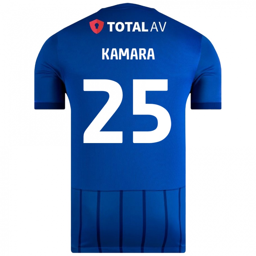 Kinder Abdoulaye Kamara #25 Blau Heimtrikot Trikot 2024/25 T-Shirt Österreich