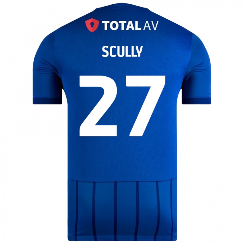 Kinder Anthony Scully #27 Blau Heimtrikot Trikot 2024/25 T-Shirt Österreich