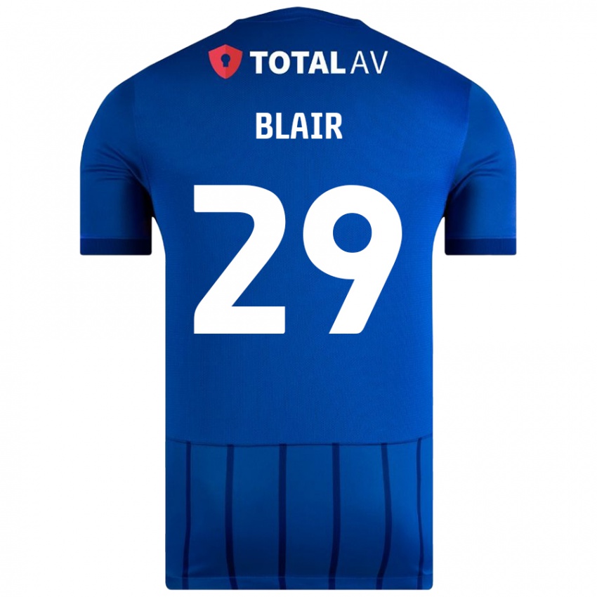 Kinder Harvey Blair #29 Blau Heimtrikot Trikot 2024/25 T-Shirt Österreich