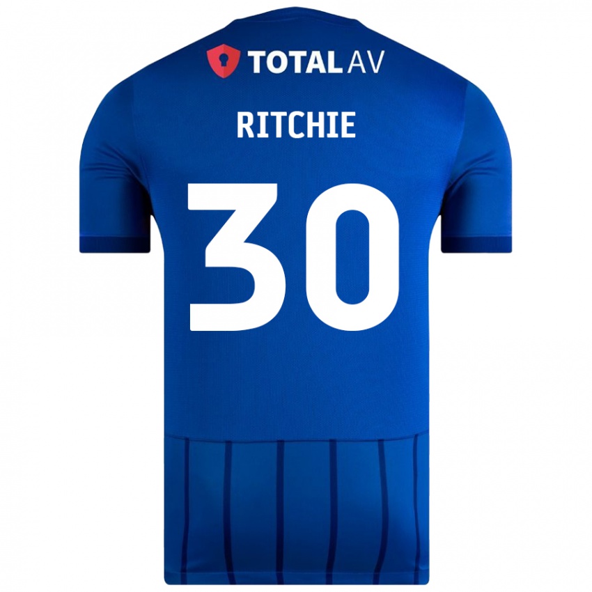 Kinder Matt Ritchie #30 Blau Heimtrikot Trikot 2024/25 T-Shirt Österreich