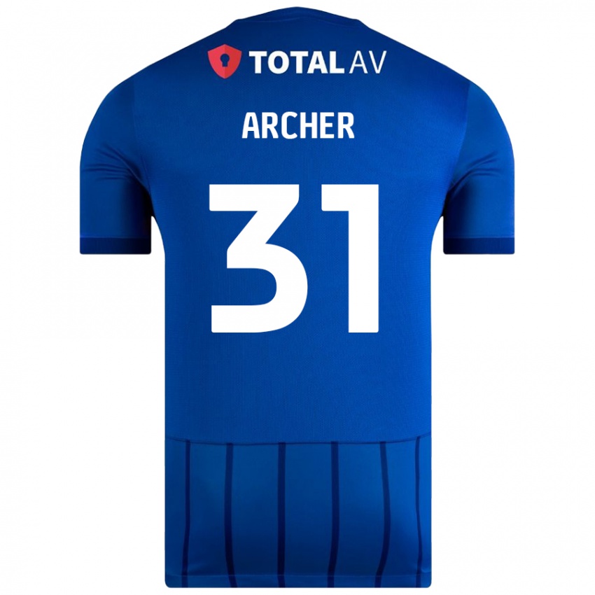 Kinder Jordan Archer #31 Blau Heimtrikot Trikot 2024/25 T-Shirt Österreich