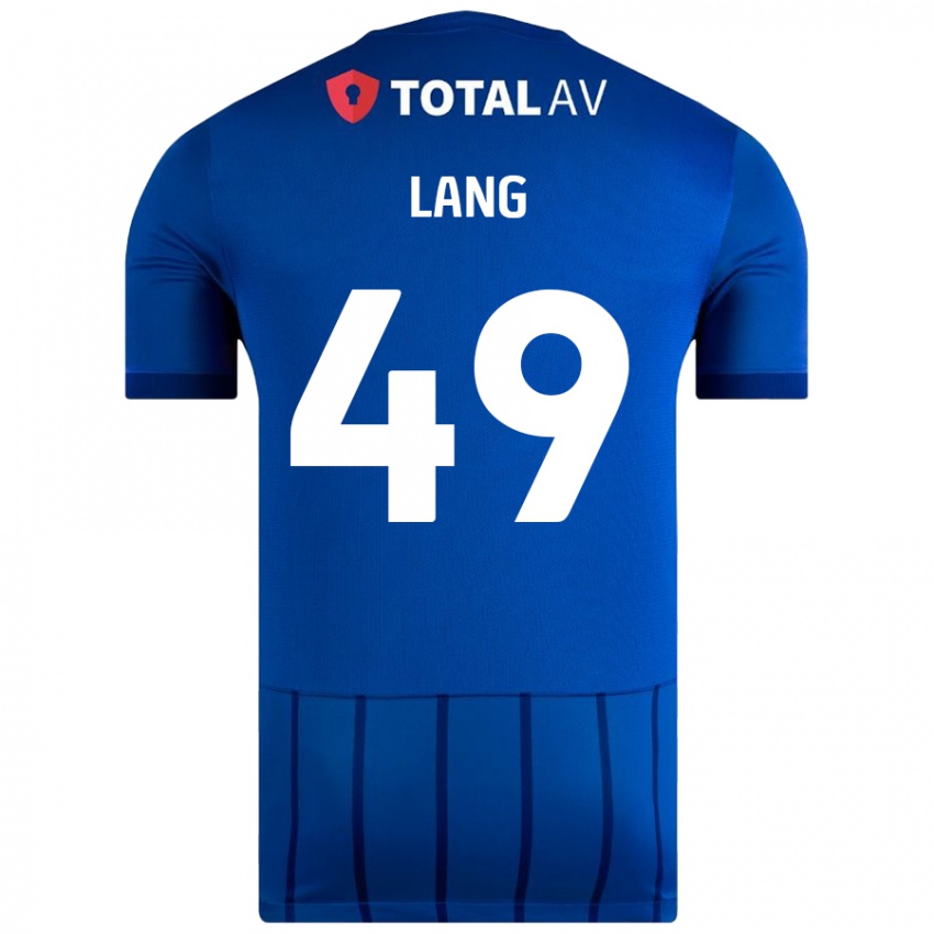 Kinder Callum Lang #49 Blau Heimtrikot Trikot 2024/25 T-Shirt Österreich