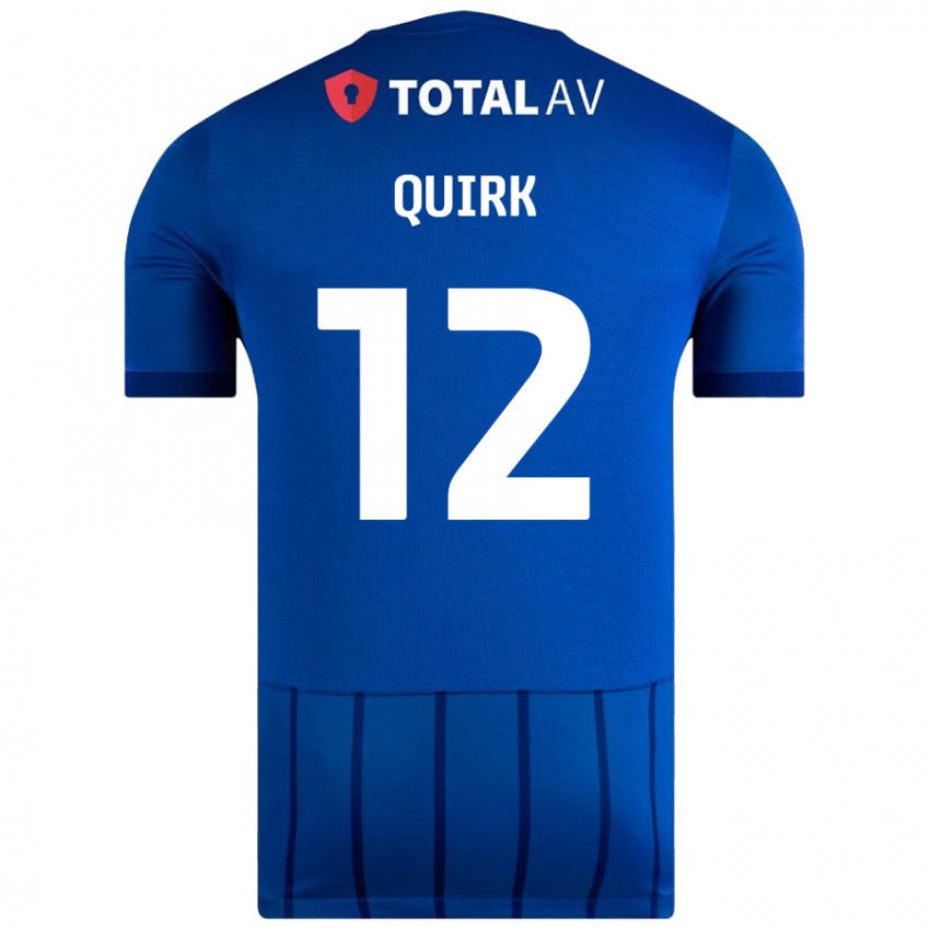 Kinder Sophie Quirk #12 Blau Heimtrikot Trikot 2024/25 T-Shirt Österreich