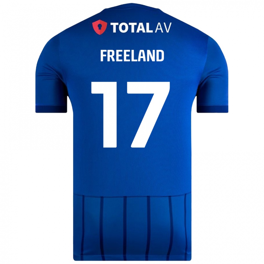 Kinder Georgie Freeland #17 Blau Heimtrikot Trikot 2024/25 T-Shirt Österreich