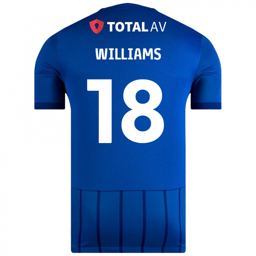 Kinder Scarlett Williams #18 Blau Heimtrikot Trikot 2024/25 T-Shirt Österreich