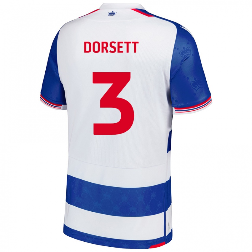 Kinder Jeriel Dorsett #3 Blau Weiß Heimtrikot Trikot 2024/25 T-Shirt Österreich