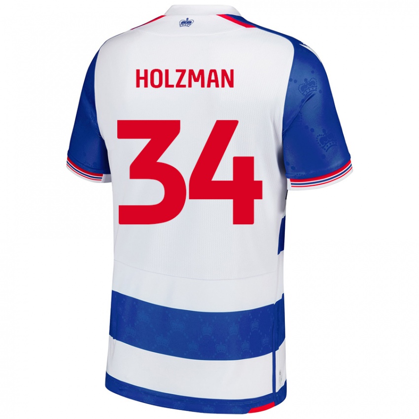 Kinder Louie Holzman #34 Blau Weiß Heimtrikot Trikot 2024/25 T-Shirt Österreich