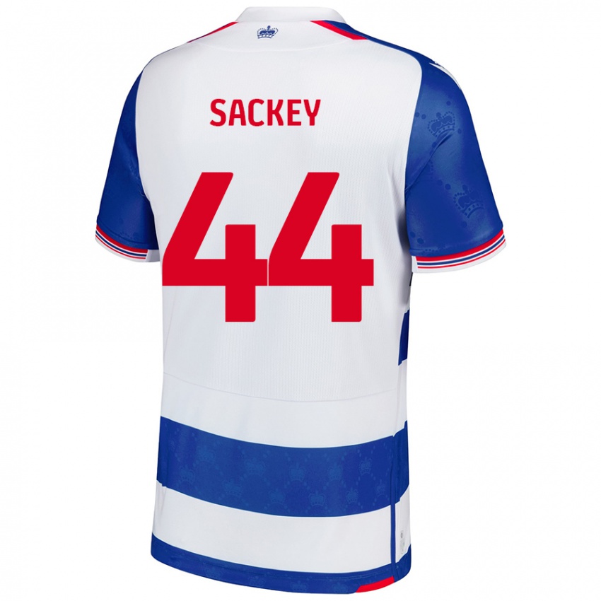 Kinder Tyler Sackey #44 Blau Weiß Heimtrikot Trikot 2024/25 T-Shirt Österreich