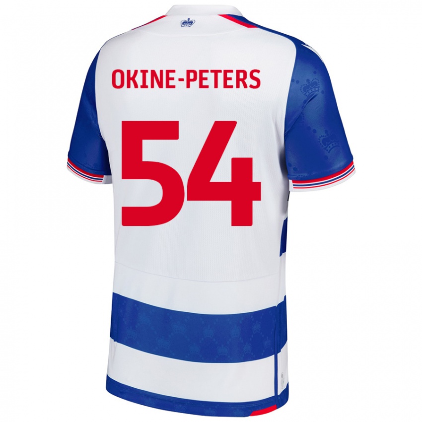 Kinder Jeremiah Okine-Peters #54 Blau Weiß Heimtrikot Trikot 2024/25 T-Shirt Österreich