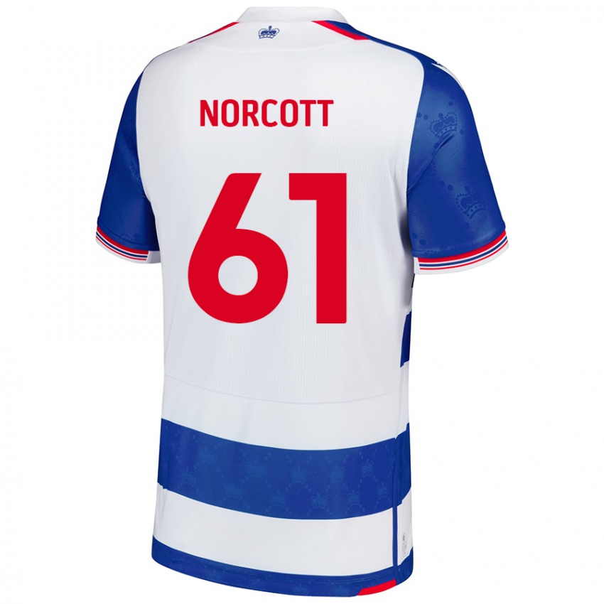 Kinder Tom Norcott #61 Blau Weiß Heimtrikot Trikot 2024/25 T-Shirt Österreich