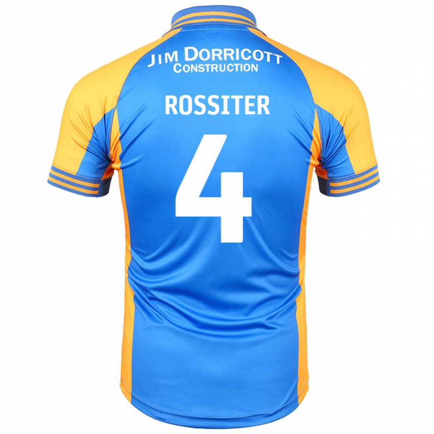 Kinder Jordan Rossiter #4 Blau Bernstein Heimtrikot Trikot 2024/25 T-Shirt Österreich