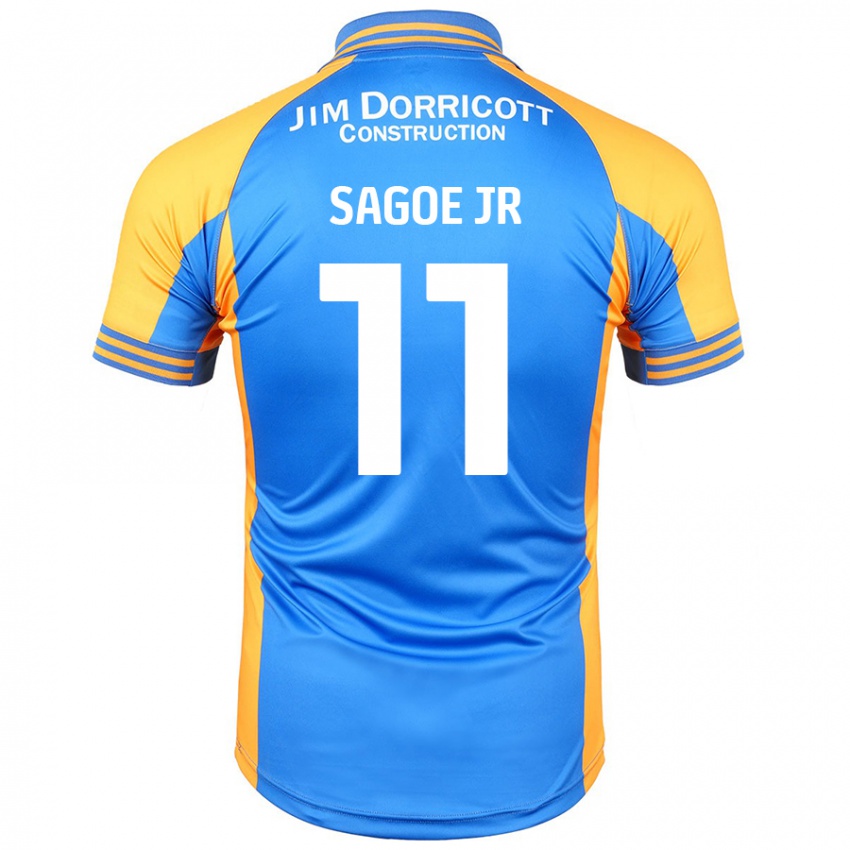 Kinder Charles Sagoe Jr #11 Blau Bernstein Heimtrikot Trikot 2024/25 T-Shirt Österreich