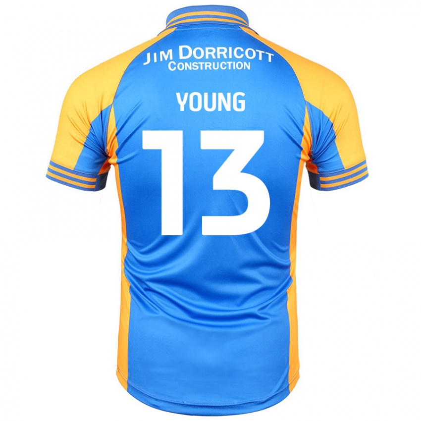 Kinder Joe Young #13 Blau Bernstein Heimtrikot Trikot 2024/25 T-Shirt Österreich