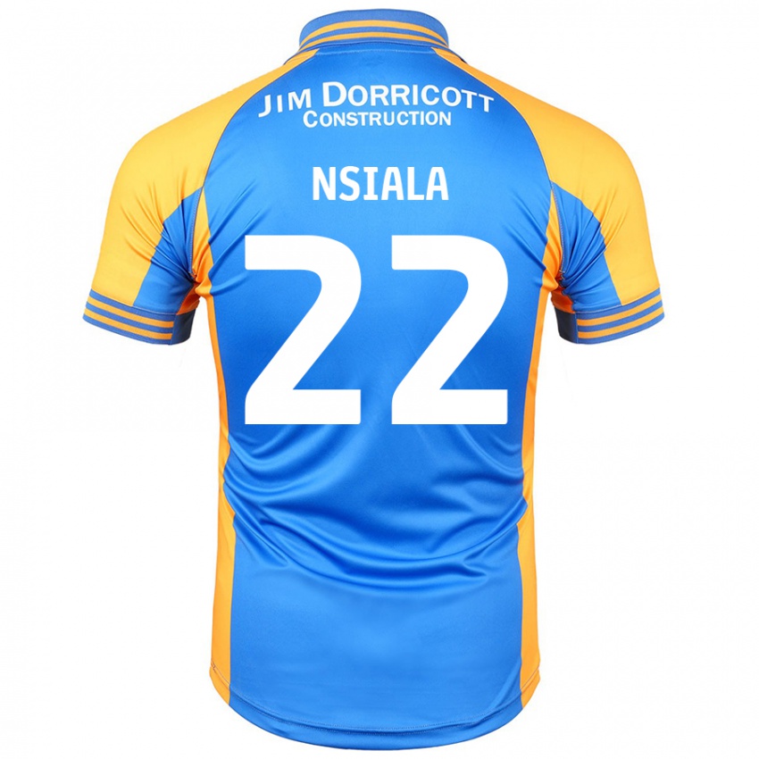 Kinder Toto Nsiala #22 Blau Bernstein Heimtrikot Trikot 2024/25 T-Shirt Österreich