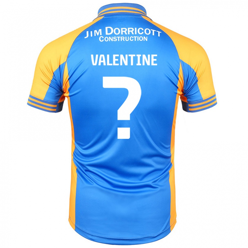 Kinder Jayden Valentine #0 Blau Bernstein Heimtrikot Trikot 2024/25 T-Shirt Österreich