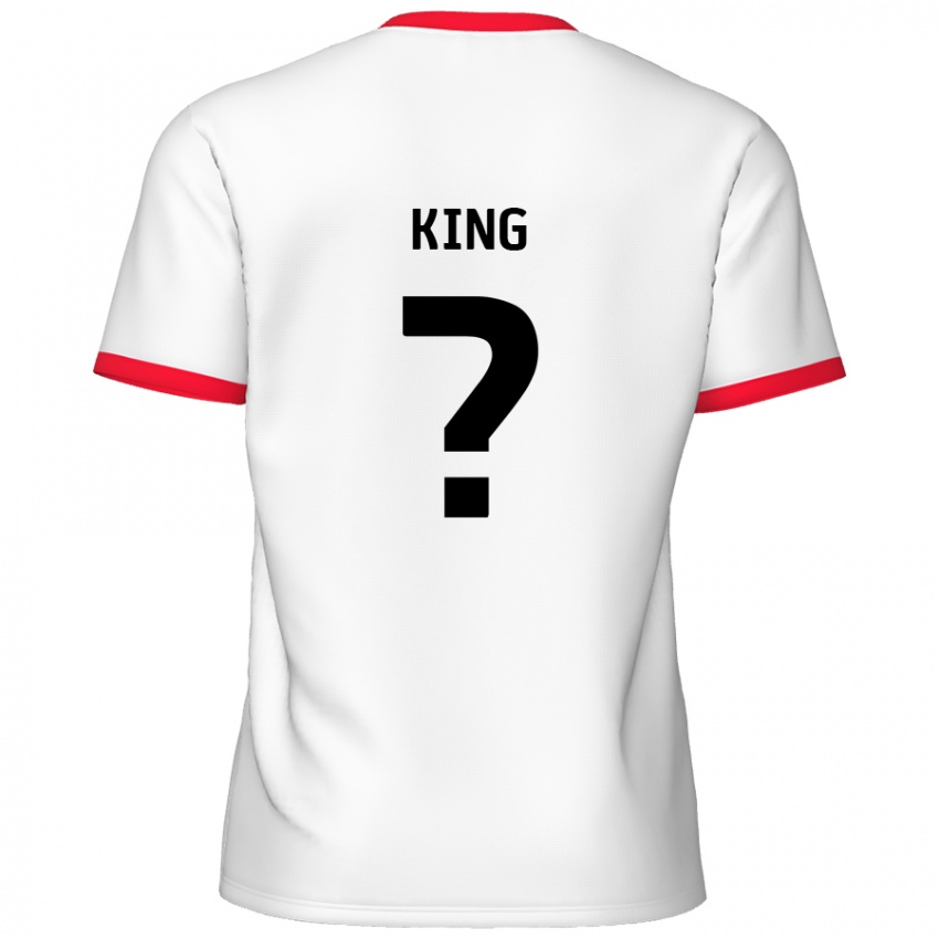 Kinder Eli King #0 Weiß Rot Heimtrikot Trikot 2024/25 T-Shirt Österreich