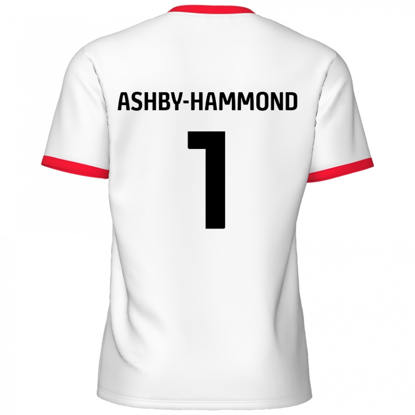 Kinder Taye Ashby-Hammond #1 Weiß Rot Heimtrikot Trikot 2024/25 T-Shirt Österreich