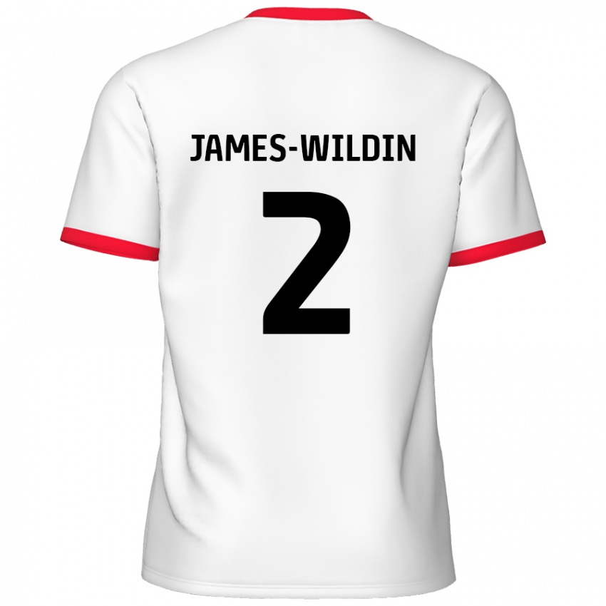 Kinder Luther James-Wildin #2 Weiß Rot Heimtrikot Trikot 2024/25 T-Shirt Österreich