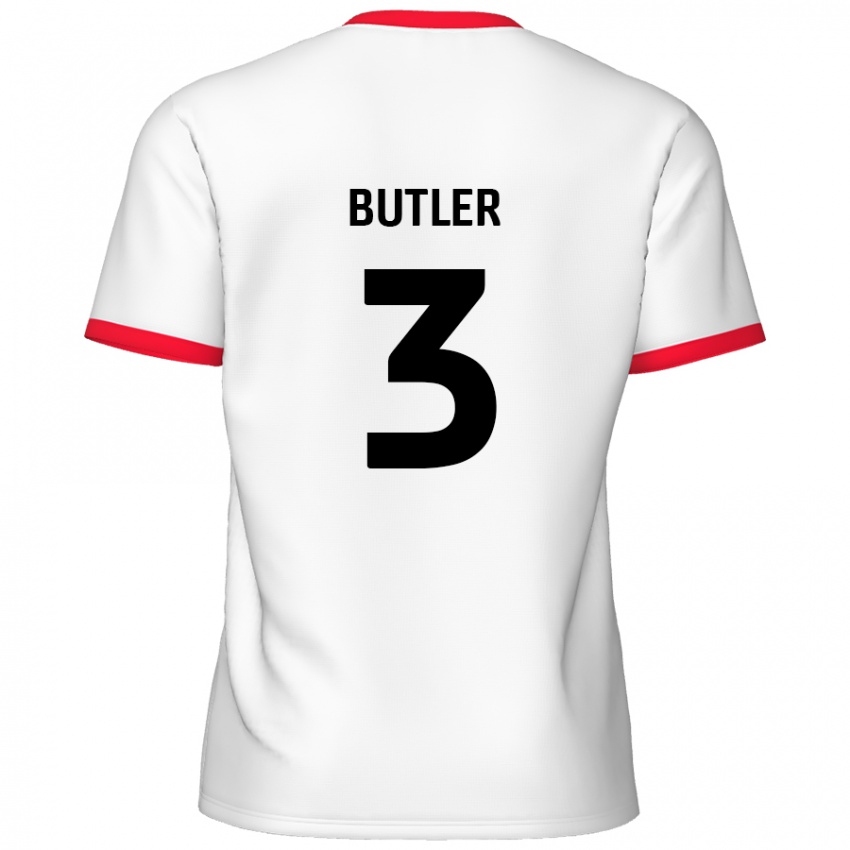 Kinder Dan Butler #3 Weiß Rot Heimtrikot Trikot 2024/25 T-Shirt Österreich