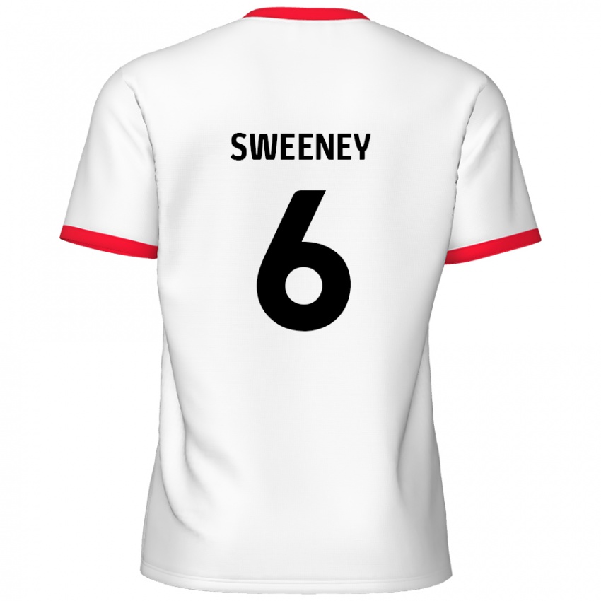 Kinder Dan Sweeney #6 Weiß Rot Heimtrikot Trikot 2024/25 T-Shirt Österreich