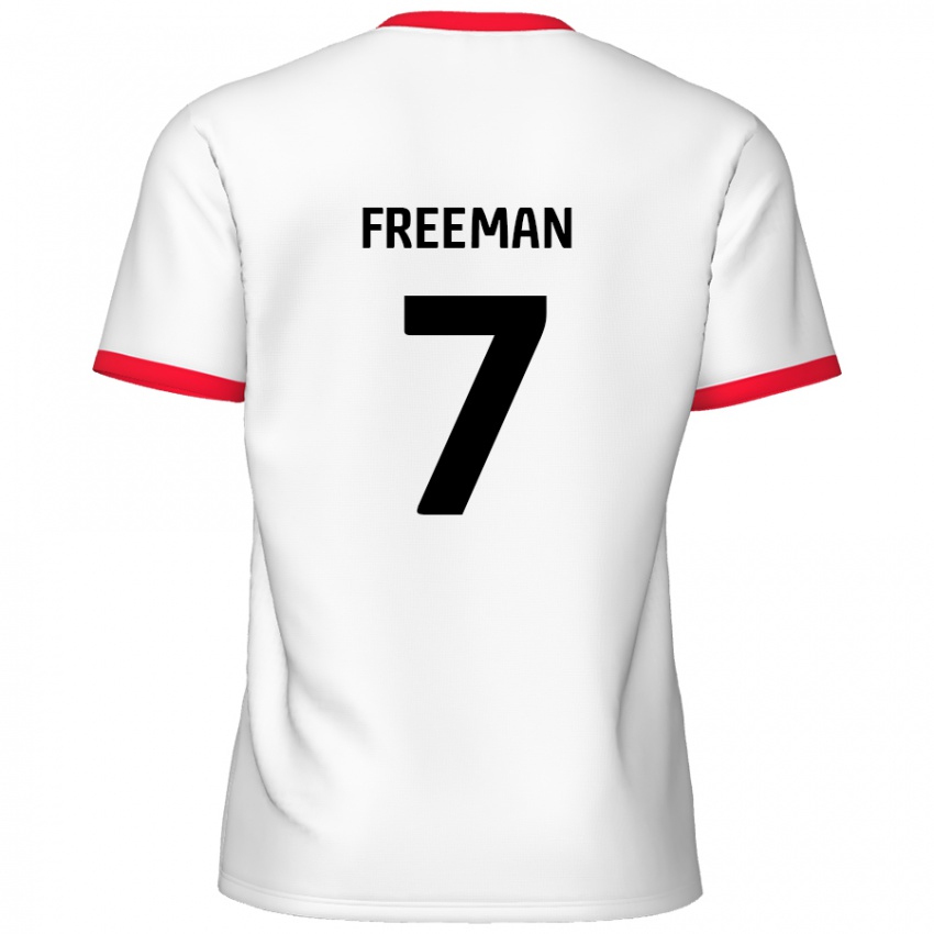 Kinder Nick Freeman #7 Weiß Rot Heimtrikot Trikot 2024/25 T-Shirt Österreich