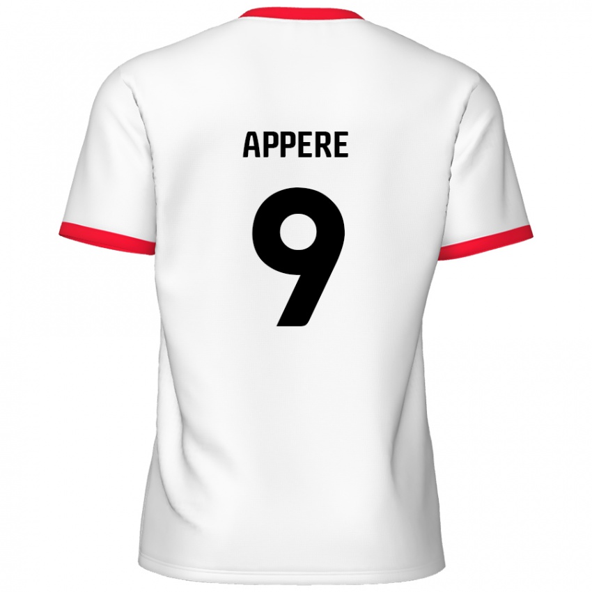 Kinder Louis Appéré #9 Weiß Rot Heimtrikot Trikot 2024/25 T-Shirt Österreich