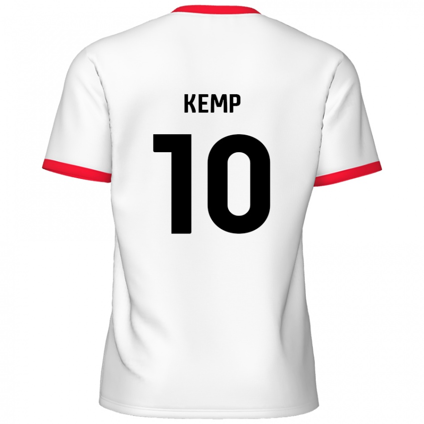 Kinder Dan Kemp #10 Weiß Rot Heimtrikot Trikot 2024/25 T-Shirt Österreich