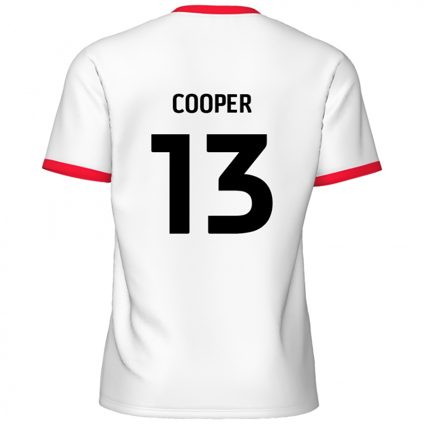 Kinder Murphy Cooper #13 Weiß Rot Heimtrikot Trikot 2024/25 T-Shirt Österreich