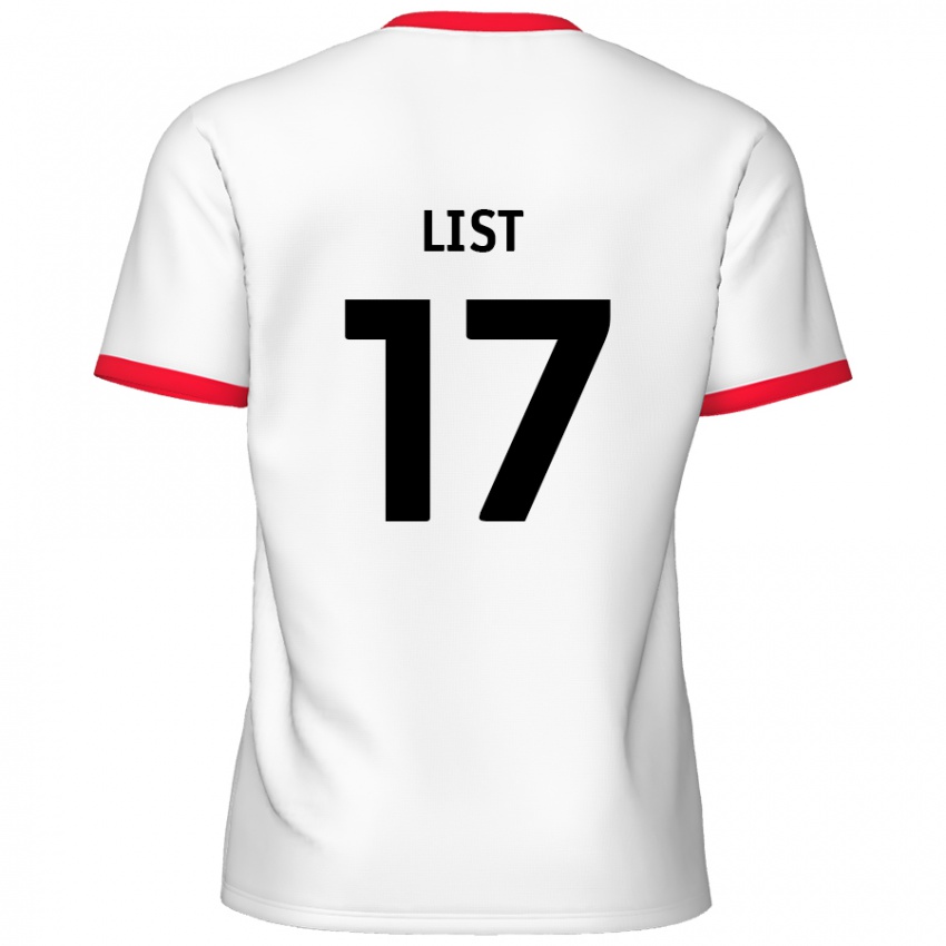 Kinder Elliott List #17 Weiß Rot Heimtrikot Trikot 2024/25 T-Shirt Österreich