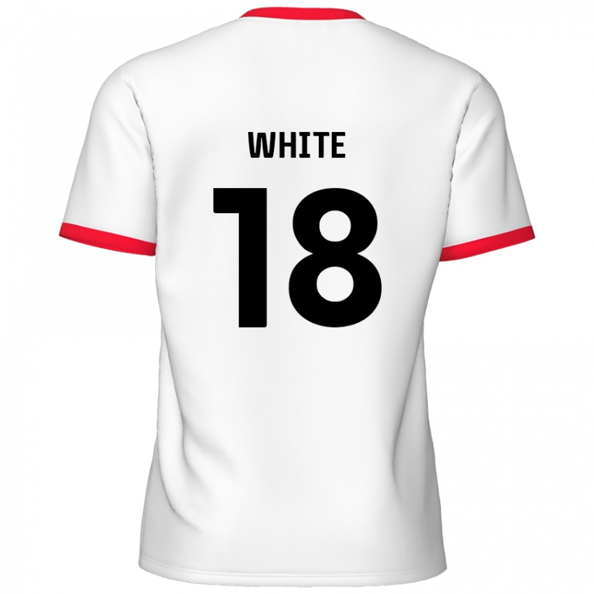 Kinder Harvey White #18 Weiß Rot Heimtrikot Trikot 2024/25 T-Shirt Österreich