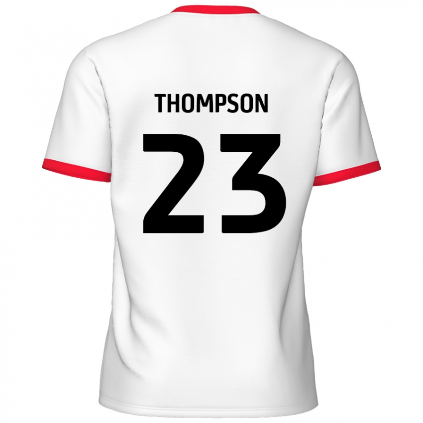 Kinder Louis Thompson #23 Weiß Rot Heimtrikot Trikot 2024/25 T-Shirt Österreich