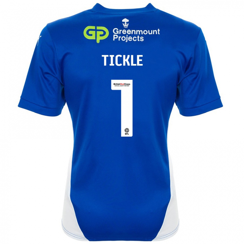 Kinder Sam Tickle #1 Blau Weiß Heimtrikot Trikot 2024/25 T-Shirt Österreich