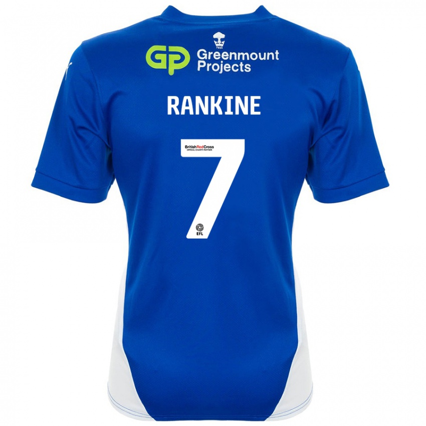 Kinder Dion Rankine #7 Blau Weiß Heimtrikot Trikot 2024/25 T-Shirt Österreich