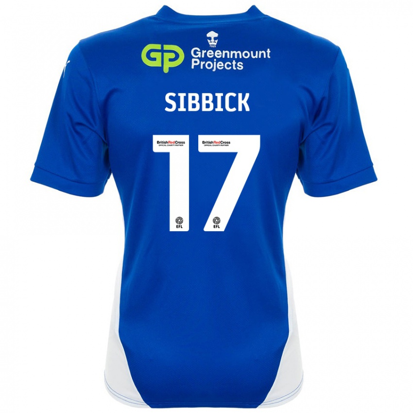 Kinder Toby Sibbick #17 Blau Weiß Heimtrikot Trikot 2024/25 T-Shirt Österreich