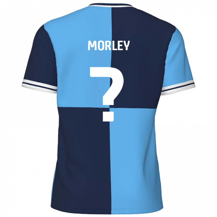 Kinder Aaron Morley #0 Himmelblau Dunkelblau Heimtrikot Trikot 2024/25 T-Shirt Österreich