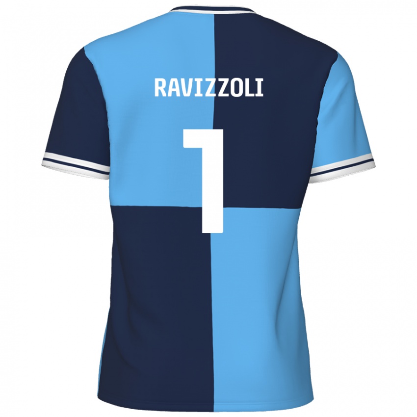 Kinder Franco Ravizzoli #1 Himmelblau Dunkelblau Heimtrikot Trikot 2024/25 T-Shirt Österreich