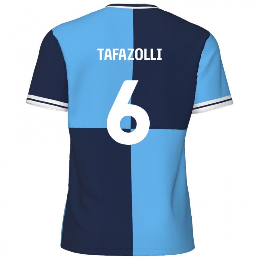 Kinder Ryan Tafazolli #6 Himmelblau Dunkelblau Heimtrikot Trikot 2024/25 T-Shirt Österreich