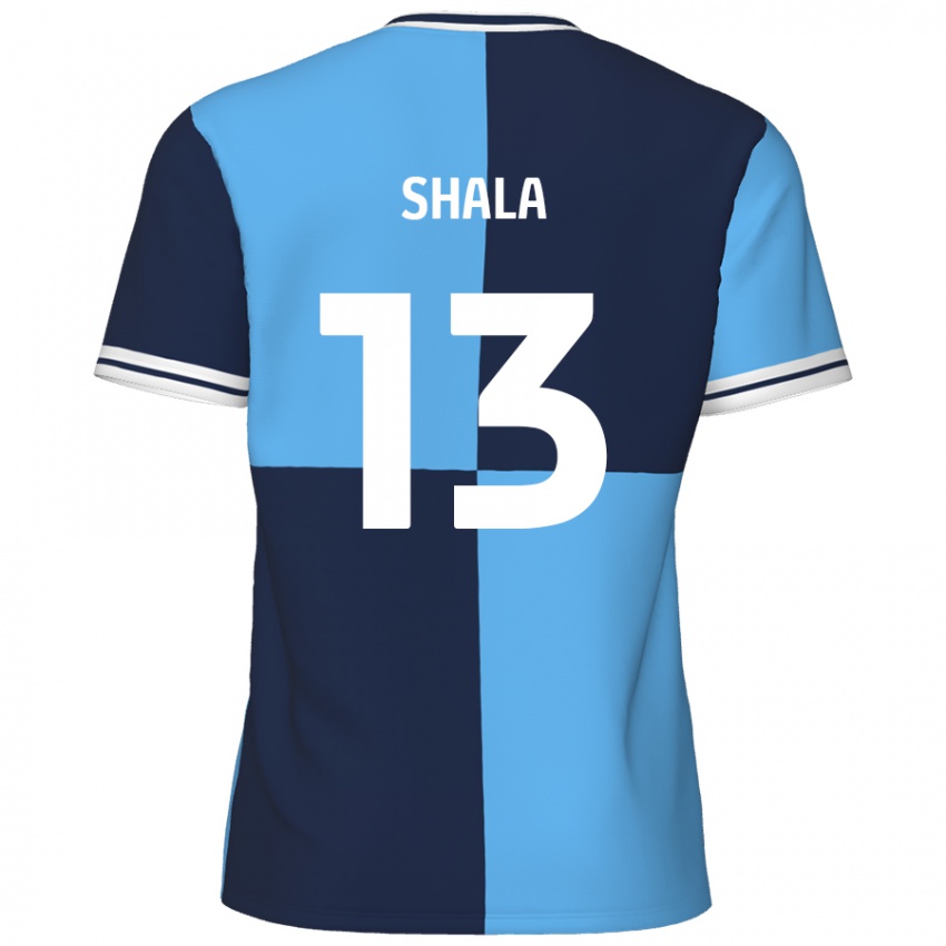 Kinder Laurence Shala #13 Himmelblau Dunkelblau Heimtrikot Trikot 2024/25 T-Shirt Österreich