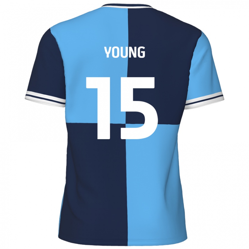 Kinder Jack Young #15 Himmelblau Dunkelblau Heimtrikot Trikot 2024/25 T-Shirt Österreich