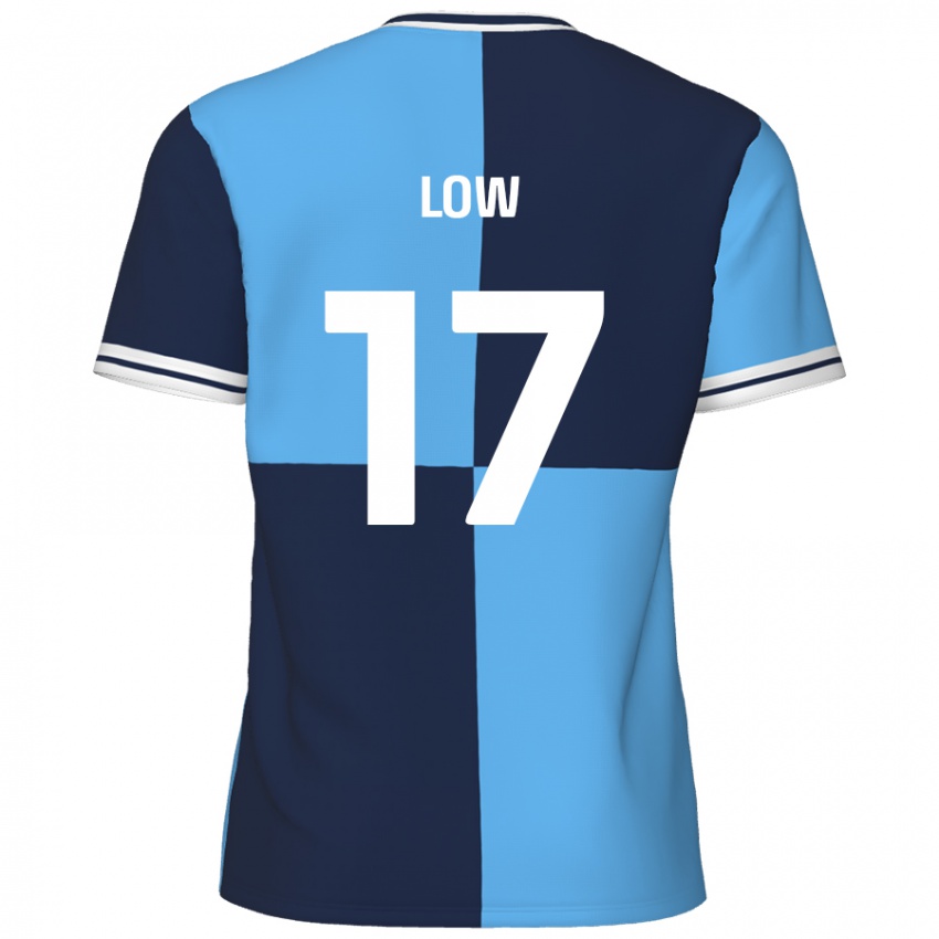 Kinder Joe Low #17 Himmelblau Dunkelblau Heimtrikot Trikot 2024/25 T-Shirt Österreich