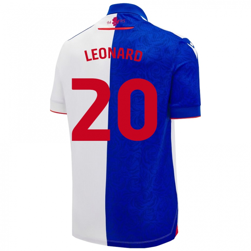 Kinder Harry Leonard #20 Himmelblau Weiß Heimtrikot Trikot 2024/25 T-Shirt Österreich