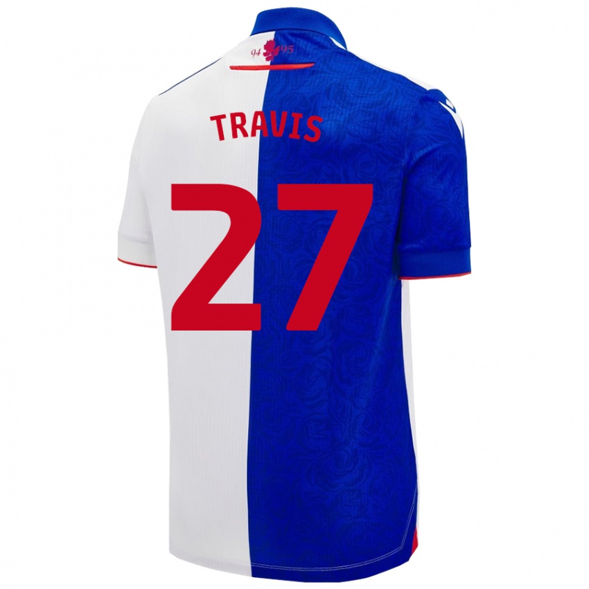 Kinder Lewis Travis #27 Himmelblau Weiß Heimtrikot Trikot 2024/25 T-Shirt Österreich